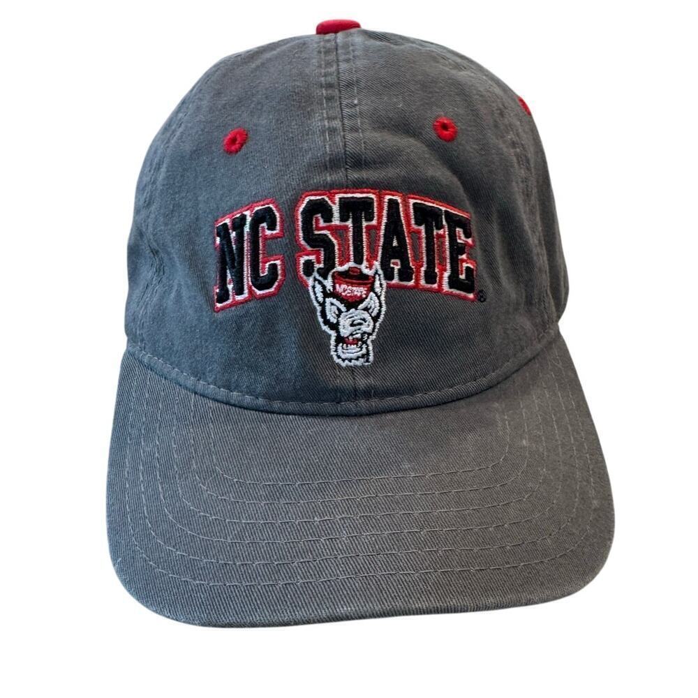 The Game NC State Hat Wolfpack Wolf Grey Red College Football Youth Size Cotton